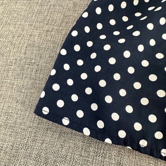 American Rag Polka Dot Mini Dress 50's Inspired Fit & Flare Spaghetti Straps Sma - Picture 9 of 16